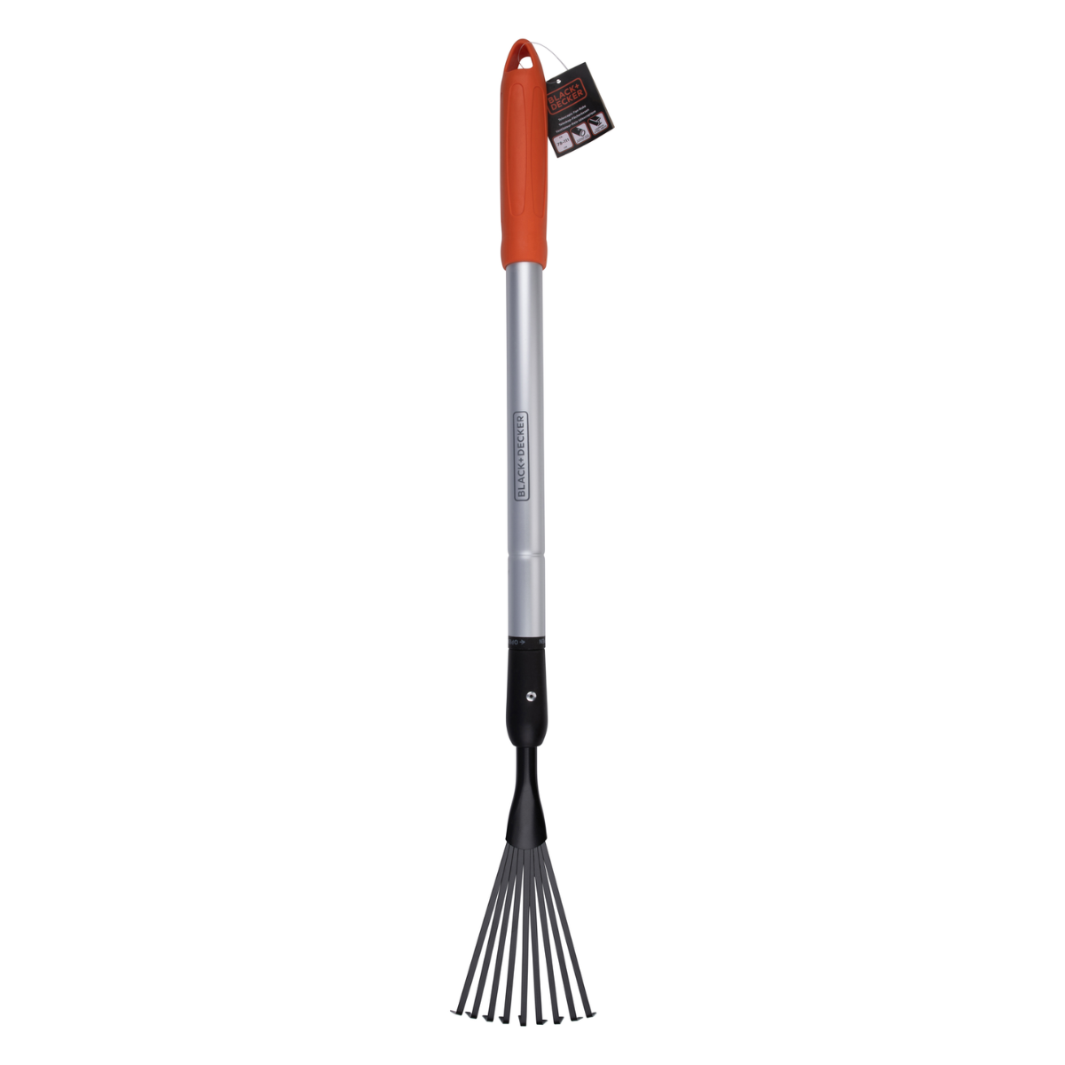 BLACK+DECKER TUINHARK TELESCOPISCH 78-111CM ALUMINIUM KOOLSTOFSTAAL - Tuincentrum Lopik