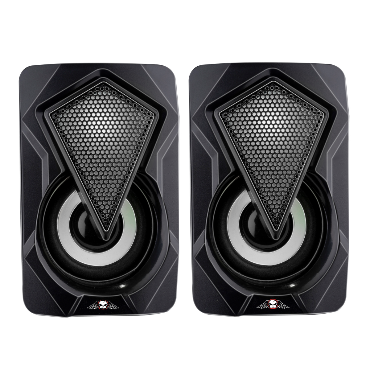 NO FEAR USB SPEAKERSET 2 STUKS 18W BLUETOOTH AUX RGB ZWART - Tuincentrum Lopik