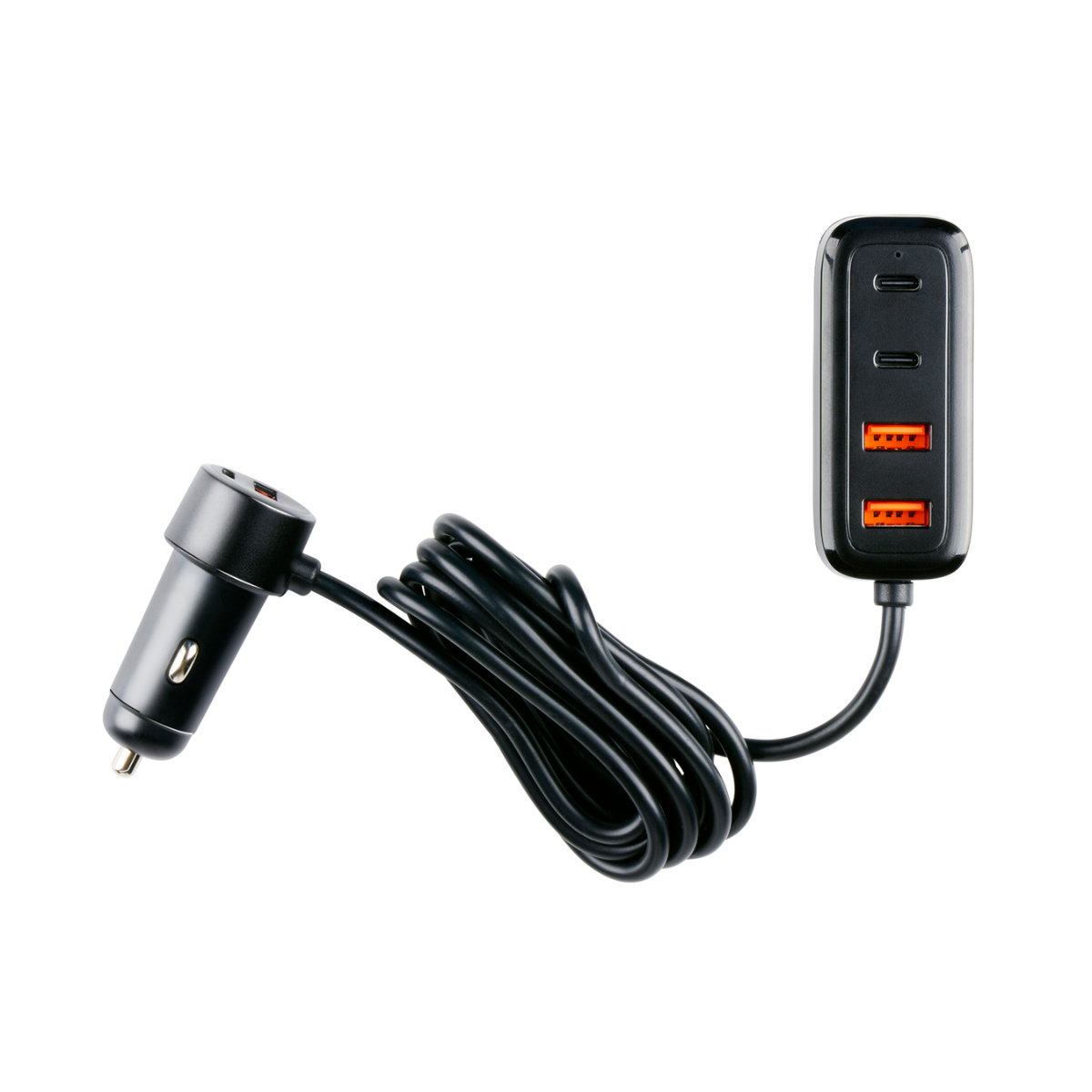 ALL RIDE AUTOLADER 12-24V 6 POORTEN USB-A/C MET HUB 1,5M - Tuincentrum Lopik