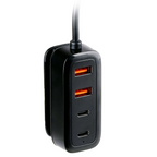 ALL RIDE AUTOLADER 12-24V 6 POORTEN USB-A/C MET HUB 1,5M - Tuincentrum Lopik