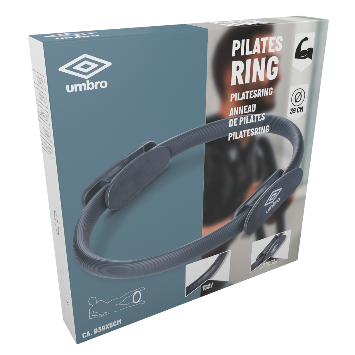 UMBRO PILATES RING Ø39CM BLAUW RUBBER - Tuincentrum Lopik
