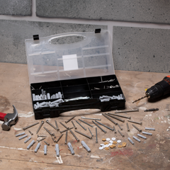 BLACK+DECKER SPIJKERS PLUGGEN EN SCHROEVEN SET 560 STUKS - Tuincentrum Lopik