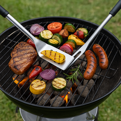 ALPINA BBQ GEREEDSCHAPSSET 6-DELIG NYLON/ROESTVRIJ STAAL - Tuincentrum Lopik