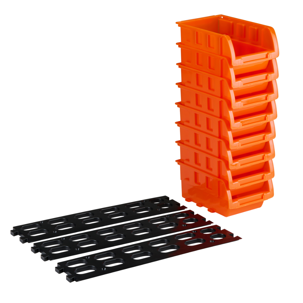 BLACK+DECKER SORTEERBAKJES 8 STUKS OPSTAPELBAAR ORANJE VOOR OPBERGSYSTEEM - Tuincentrum Lopik