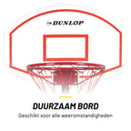 DUNLOP BASKETBALSET 74X54CM VERSTELBAAR 165-205CM - Tuincentrum Lopik