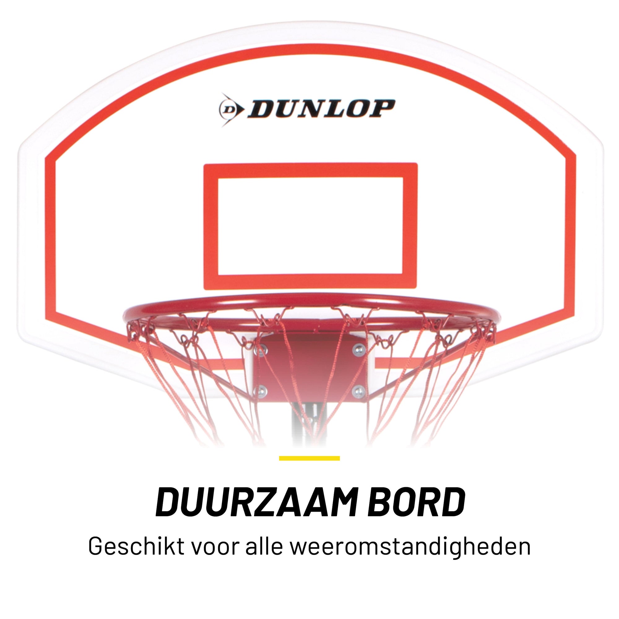 DUNLOP BASKETBALSET 74X54CM VERSTELBAAR 165-205CM - Tuincentrum Lopik