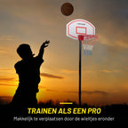 DUNLOP BASKETBALSET 74X54CM VERSTELBAAR 165-205CM - Tuincentrum Lopik