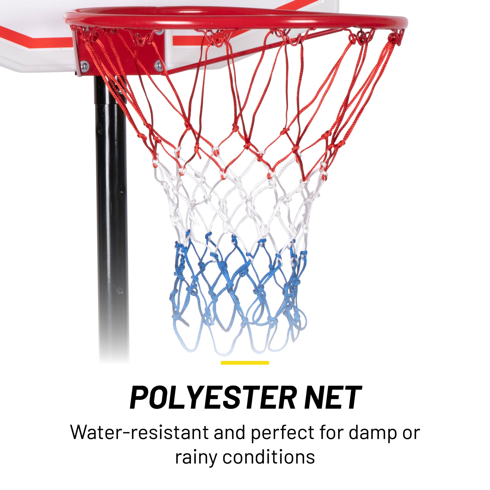 DUNLOP BASKETBALSET 74X54CM VERSTELBAAR 165-205CM - Tuincentrum Lopik