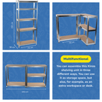 KINZO SHELF RACK 5 LAYERS  OPBERGREK 5 LAGEN - Tuincentrum Lopik