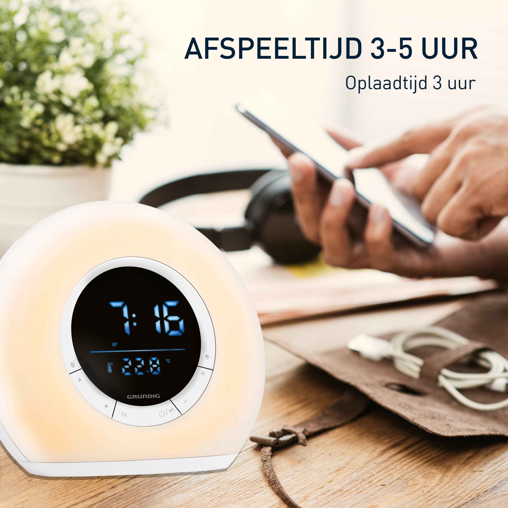 GRUNDIG WAKE-UP LIGHT WEKKER MET RADIO - Tuincentrum Lopik