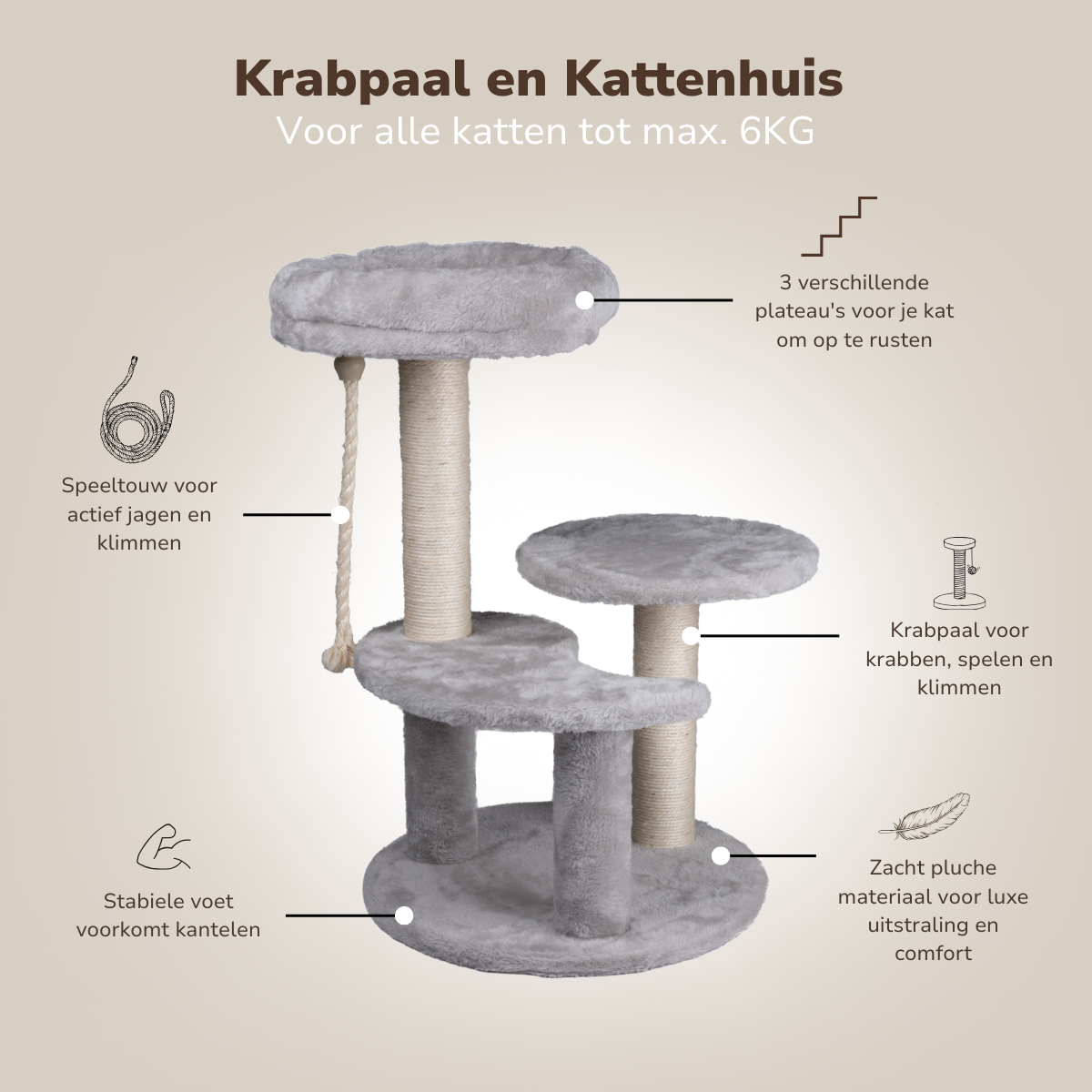 MAXXPRO KRABPAAL GRIJS - Tuincentrum Lopik