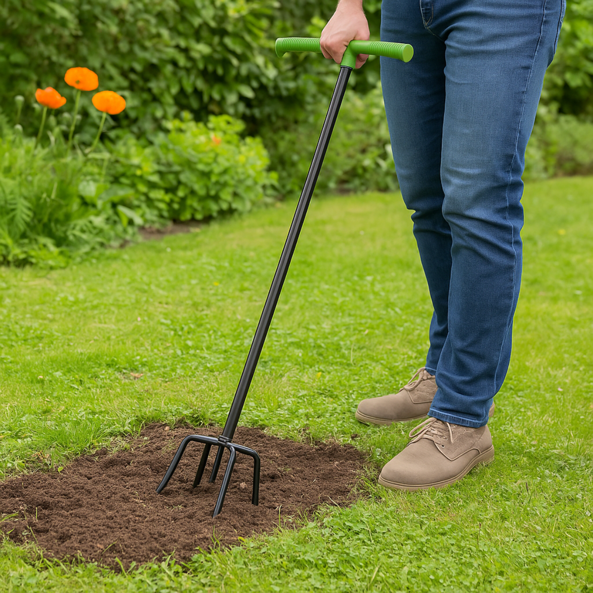 KINZO TUINKLAUW GARDEN BOY METAAL KUNSTSTOF 100 CM - Tuincentrum Lopik