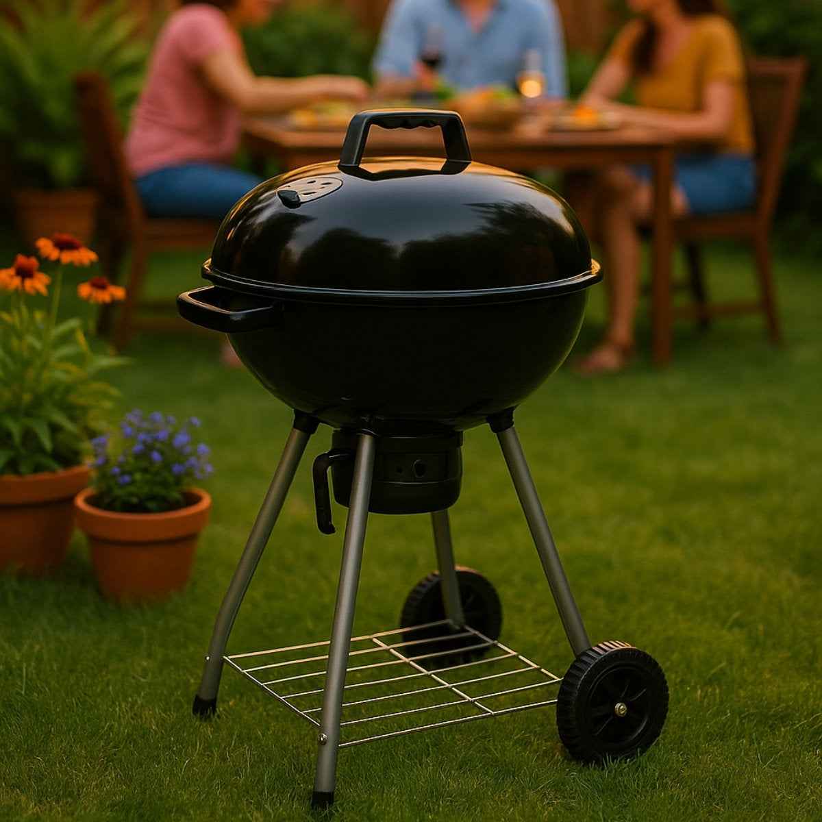 ALPINA BARBECUE HOUTSKOOL Ø45CM ZWART - Tuincentrum Lopik