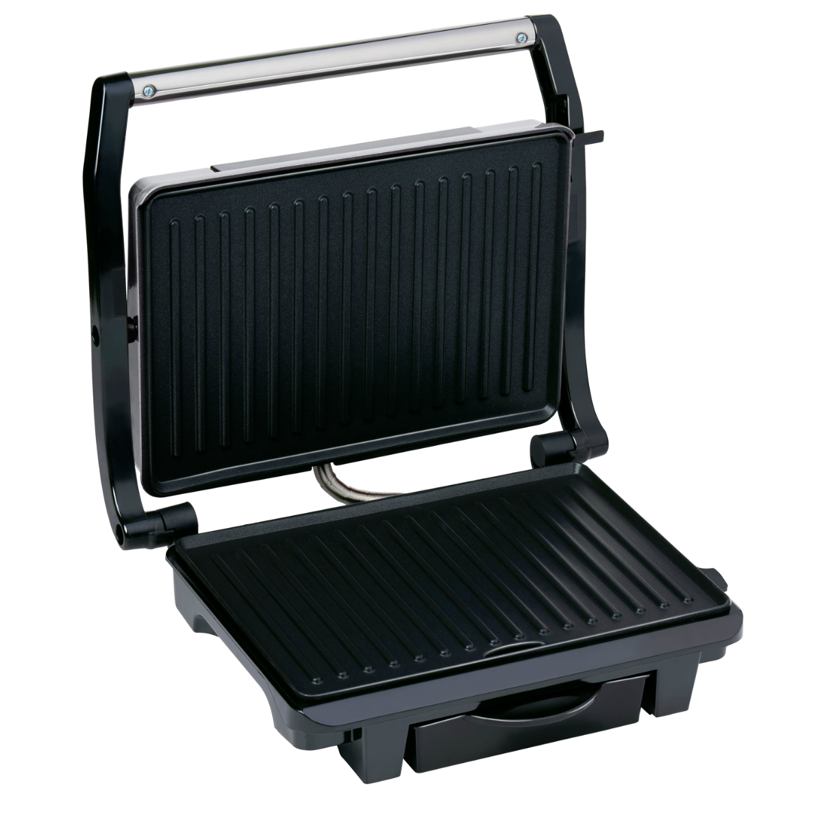 ALPINA CONTACTGRILL 1000W -VEELZIJDIGE ELEKTRISCHE GRILL ZILVER - Tuincentrum Lopik