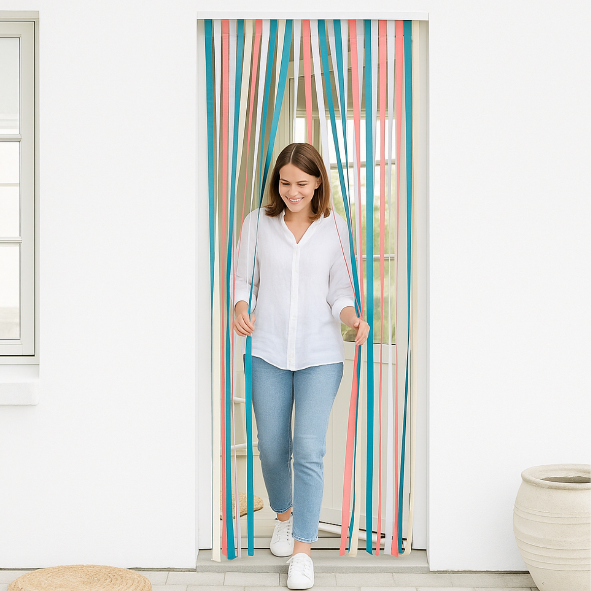KINZO INSECTENHOR VOOR DEUR MAGNETISCH 90 X 210 CM ZWART - Tuincentrum Lopik