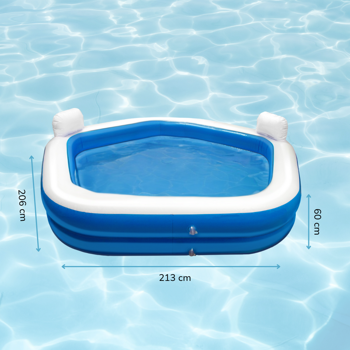 CREATIVE KIDS FAMILY LOUNGE POOL 2 SEATS LOUNGE ZWEMBAD - Tuincentrum Lopik