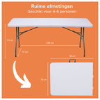 OPVOUWBARE TAFEL 180X70X74CM - Tuincentrum Lopik