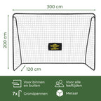 UMBRO VOETBALDOEL 300 X 205 X 120CM - Tuincentrum Lopik