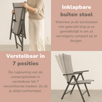 LIFETIME GARDEN TUINSTOELEN SET SANTIAGO GRIJS/ZWART 2 STUKS - Tuincentrum Lopik