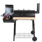 ALPINA SMOKER BARBECUE 2-IN-1 HOUTSKOOL ZWART - Tuincentrum Lopik