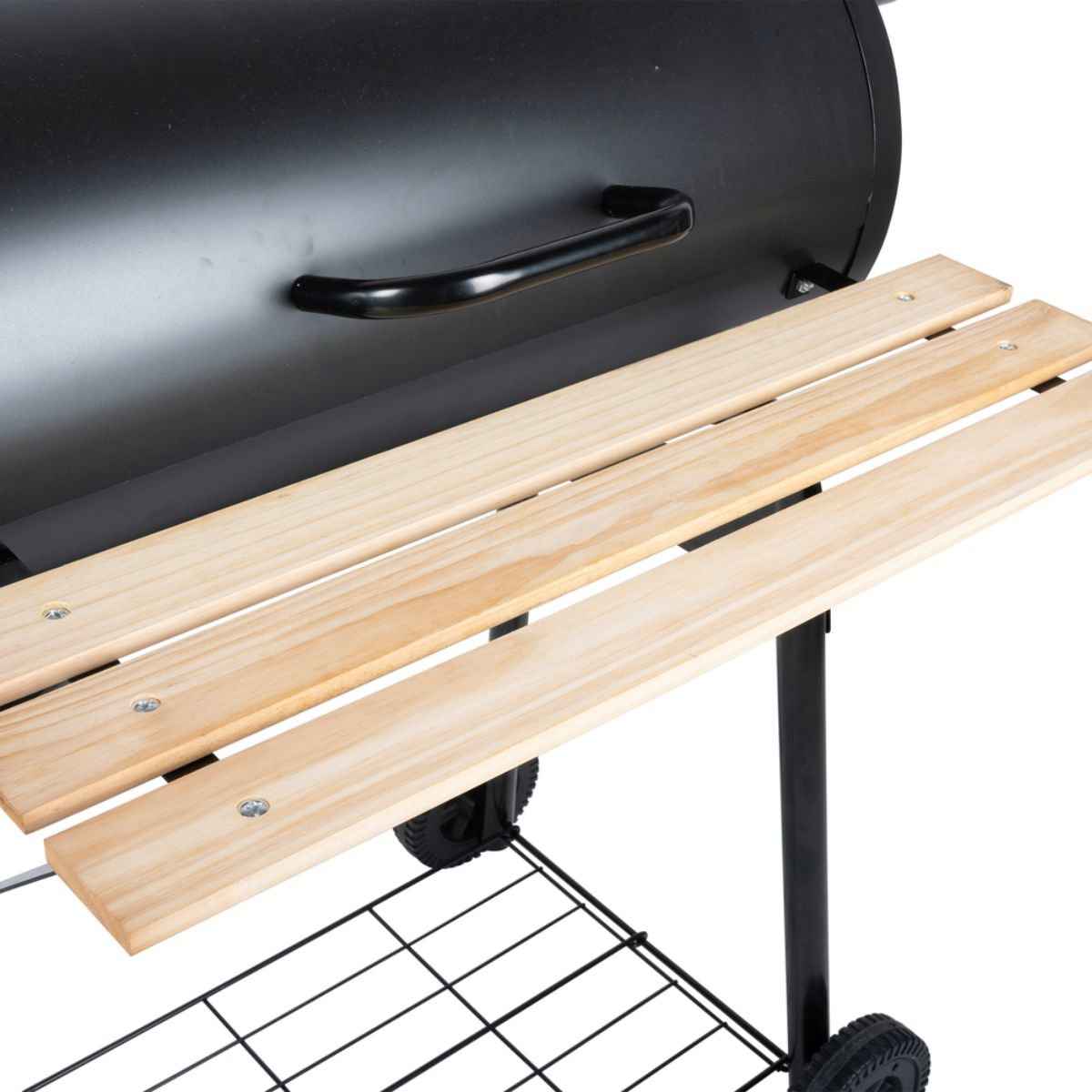 ALPINA SMOKER BARBECUE 2-IN-1 HOUTSKOOL ZWART - Tuincentrum Lopik