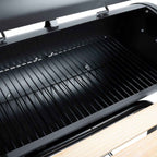 ALPINA SMOKER BARBECUE 2-IN-1 HOUTSKOOL ZWART - Tuincentrum Lopik