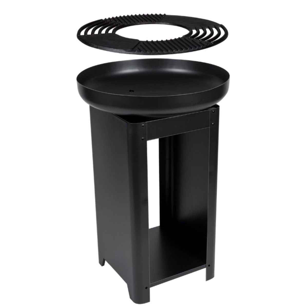 ALPINA VUURKORF EN TEPPANYAKI GRILL 2-IN-1 HOUTSKOOL 61X61X90CM - Tuincentrum Lopik