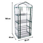 KINZO GREENHOUSE BROEIKAS 4L 69X49X160CM - Tuincentrum Lopik