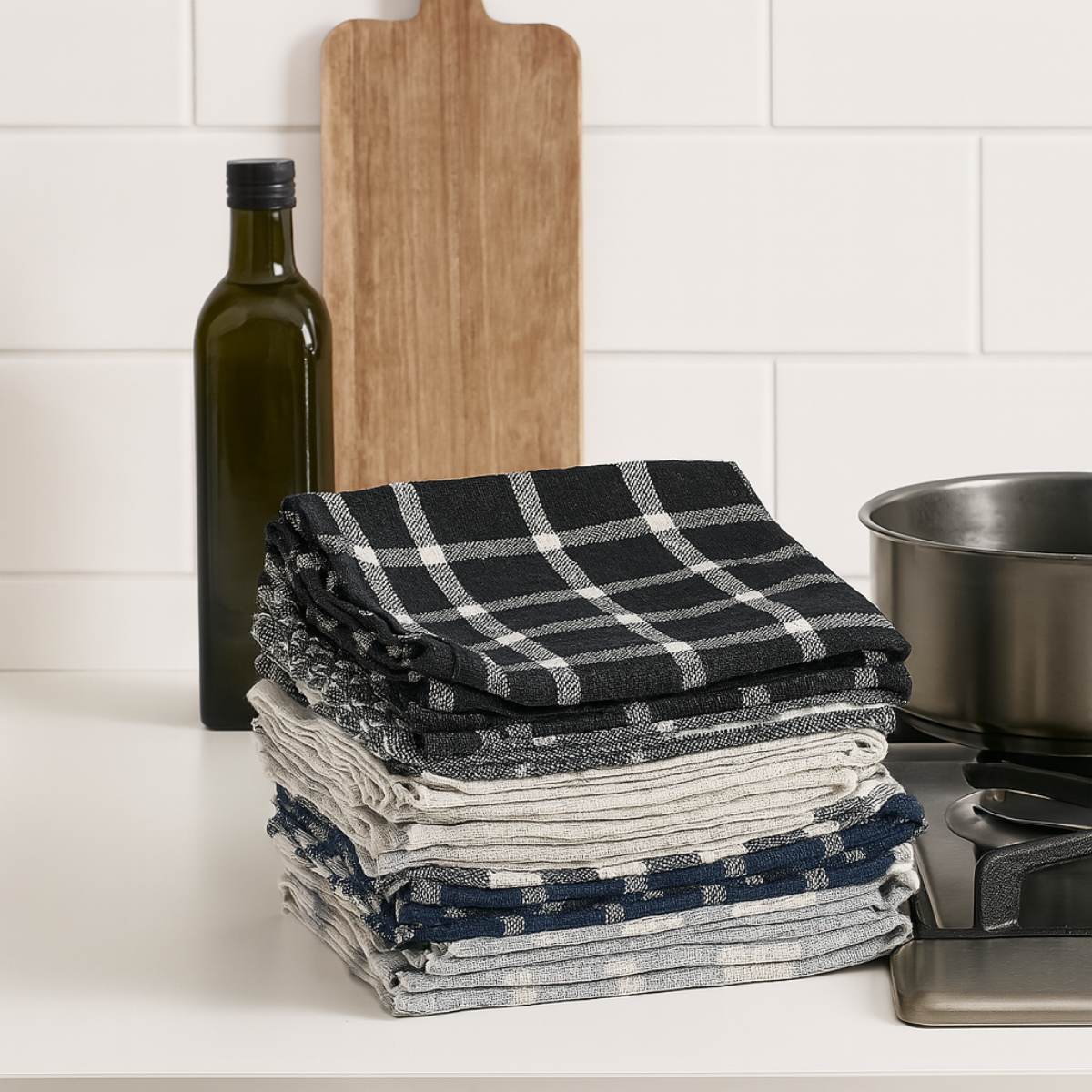 LIFETIME CLEAN THEEDOEKEN SET 10 STUKS 70X45CM GRIJS - Tuincentrum Lopik
