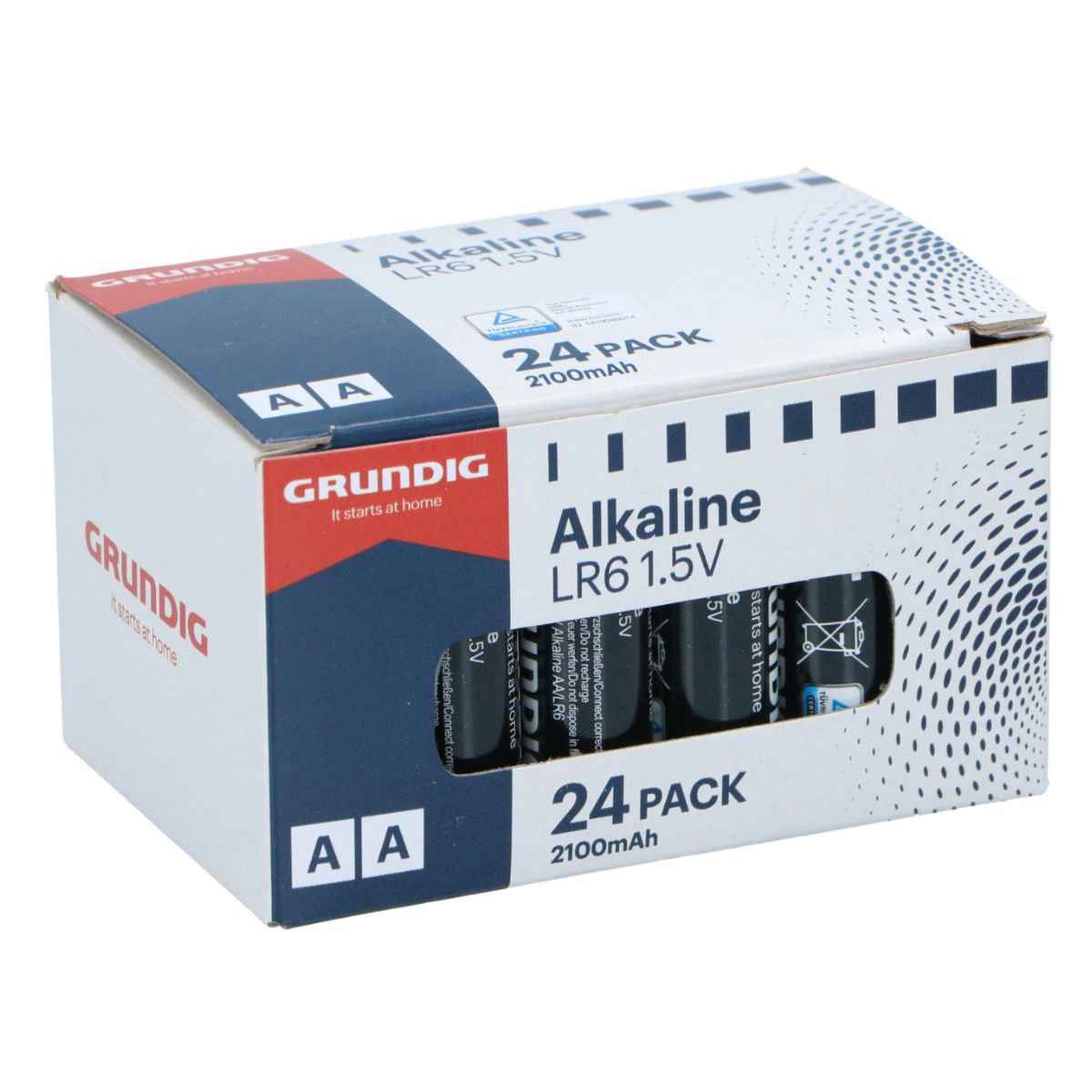 GRUNDIG ALKALINE AA BATTERIJEN 24 STUKS 1.2V 2100MAH - Tuincentrum Lopik