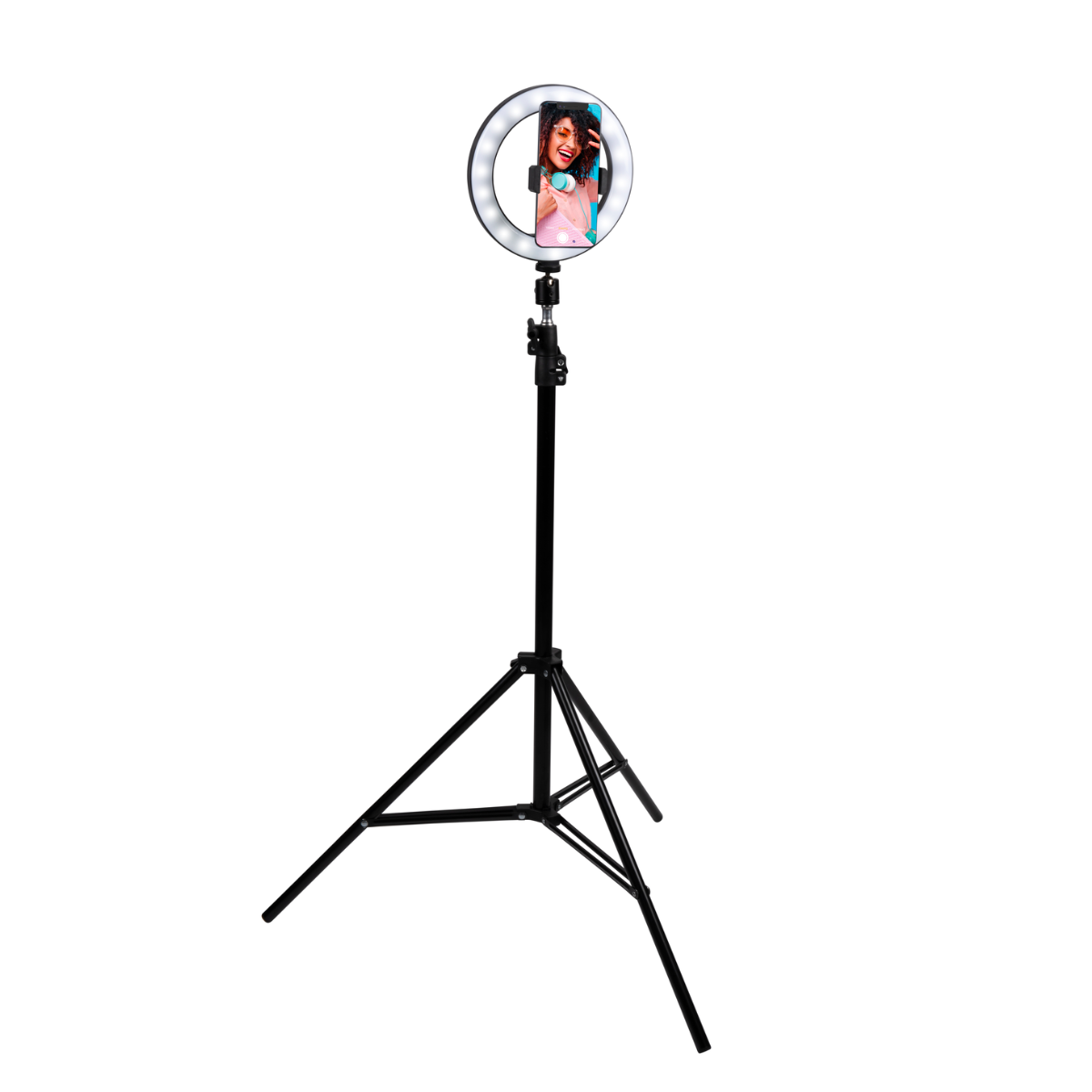 GRUNDIG SELFIE RINGLAMP MET STATIEF Ø20CM 80 LEDS - Tuincentrum Lopik