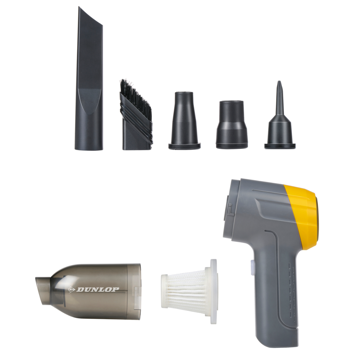 DUNLOP AUTOSTOFZUIGER 2-IN-1 KRACHTIGE DRAADLOZE STOFZUIGER - Tuincentrum Lopik
