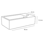 DIFFERNZ FORCE FONTEINSET KERAMIEK KRAAN RECHT MAT GOUD 40X22X11.5CM - Tuincentrum Lopik
