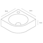 DIFFERNZ CLEO FONTEINSET KERAMIEK WIT KRAAN GEBOGEN MAT GOUD 30X30X10CM - Tuincentrum Lopik