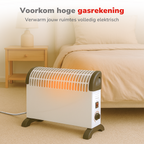 ALPINA CONVECTORKACHEL 1500W ELEKTRISCHE VERWARMING MET 3 STANDEN - Tuincentrum Lopik