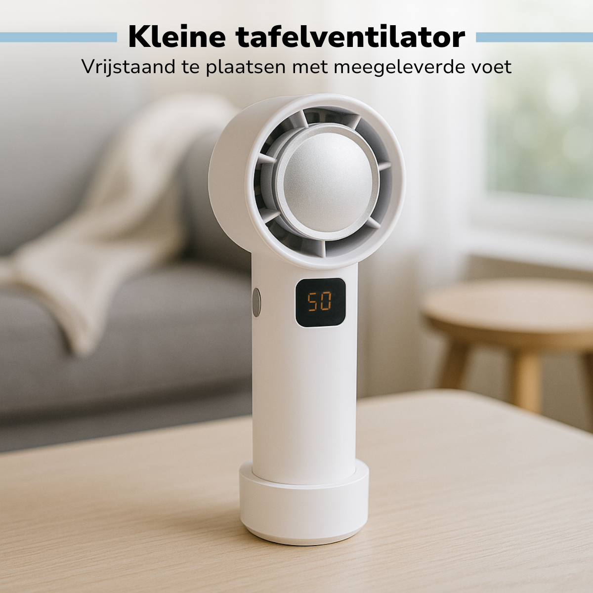 LIFETIME AIR DRAADLOZE BLADLOZE VENTILATOR WIT - Tuincentrum Lopik