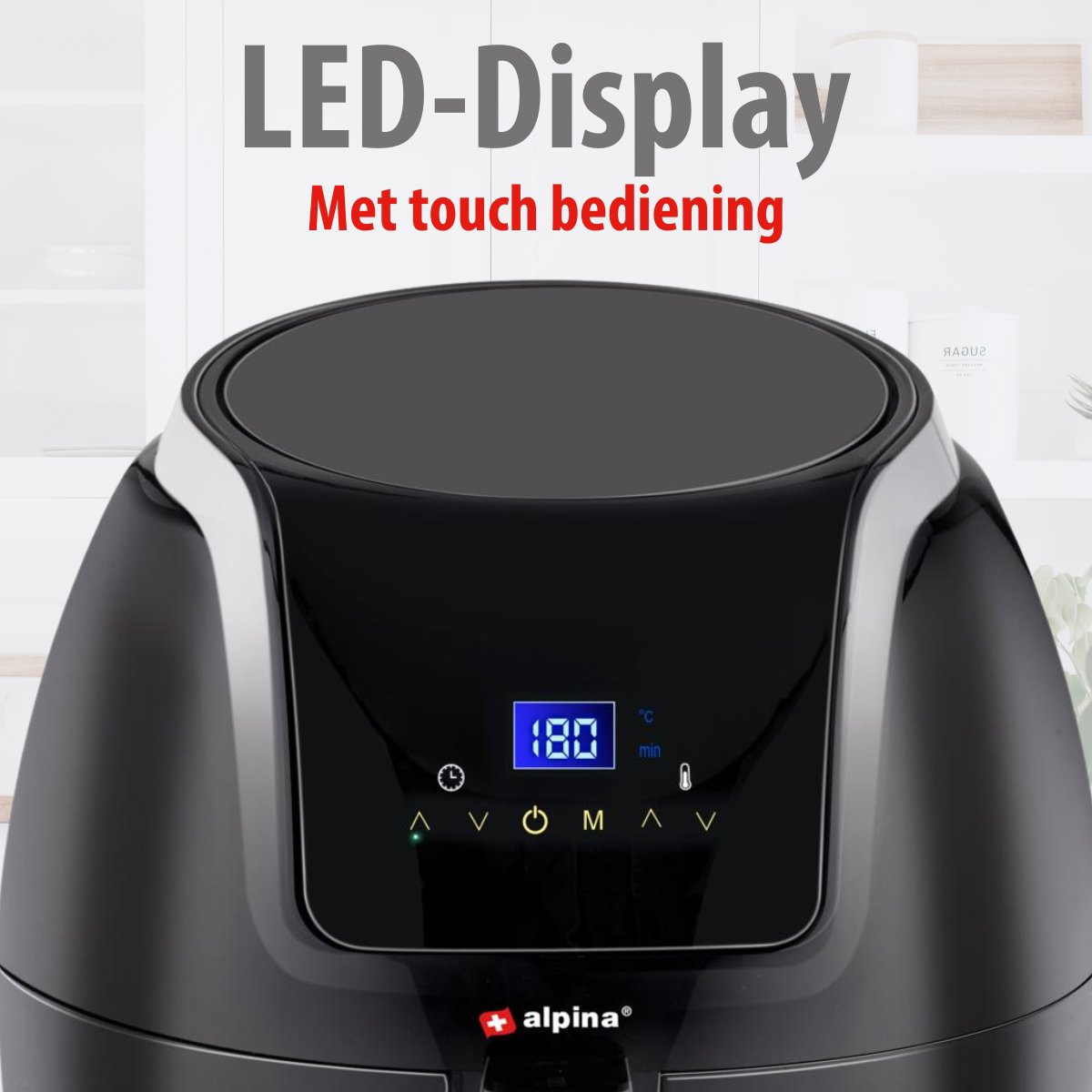 ALPINA HETELUCHTFRITEUSE DIGITAAL 5L - Tuincentrum Lopik