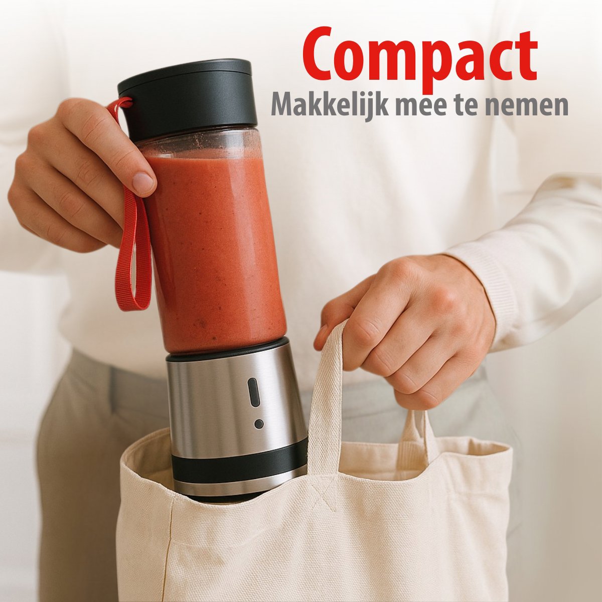 ALPINA DRAAGBARE SMOOTHIE BLENDER 125W USB-OPLAADBAAR - Tuincentrum Lopik
