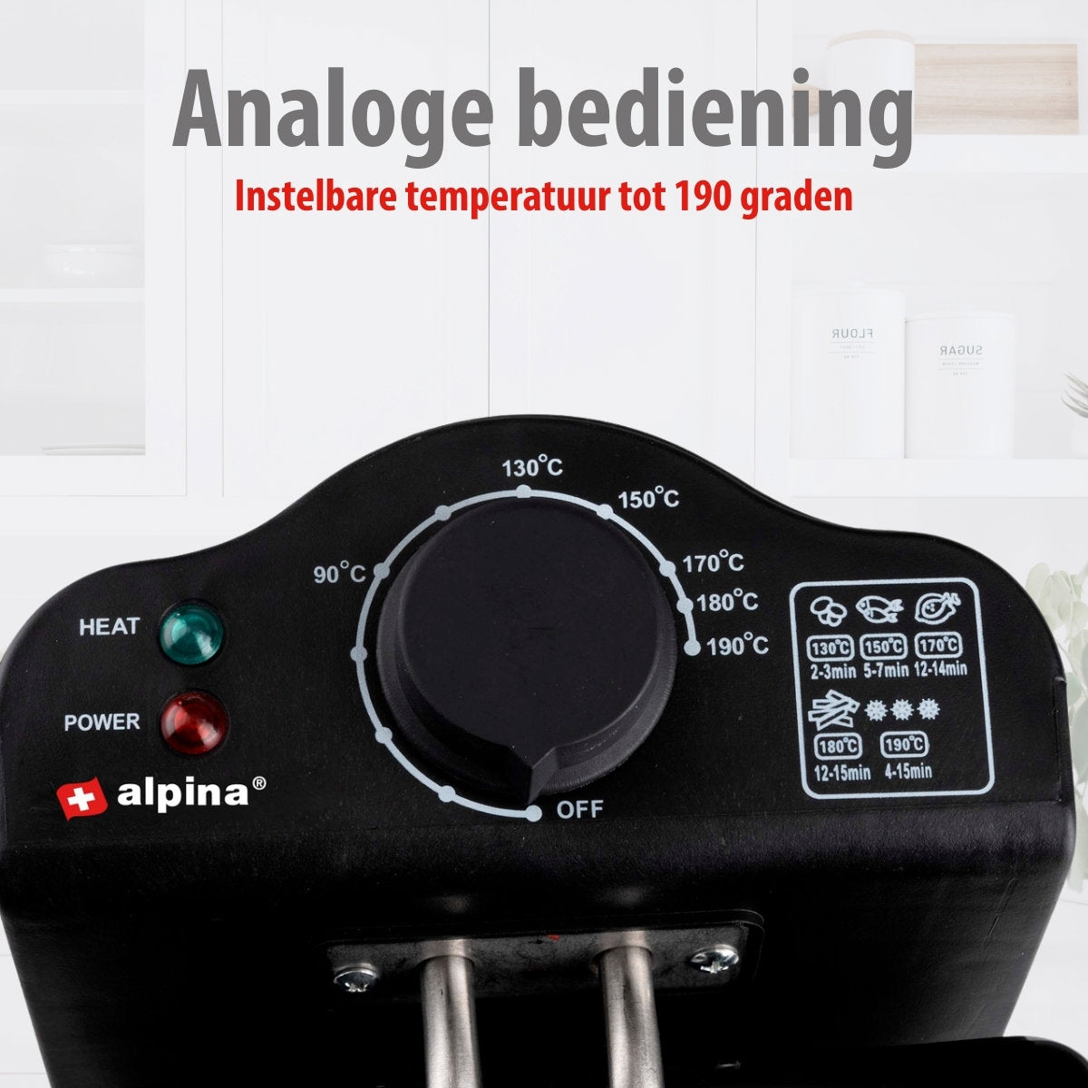 ALPINA FRITEUSE 3 LITER 2000W RVS - Tuincentrum Lopik