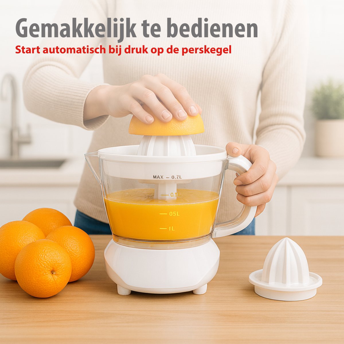 Juicer 700Ml 25W White - Tuincentrum Lopik