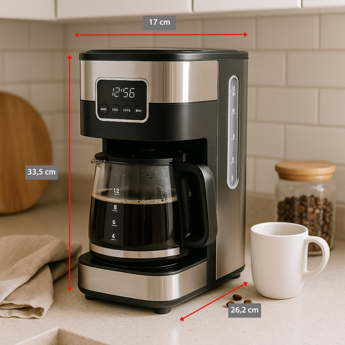 ALPINA COFFEE MAKER 230V RVS 900W 1,5L - Tuincentrum Lopik