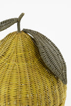 Basket With Lid Yellow Set Of 2 - H48Xd30Cm