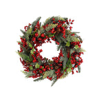 Norah Christmas Wreath With Pinecones - H13 X Ø50 Cm - Red