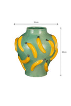 Moza Vase L. Green - H37,5Xd34Cm