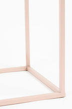 Quinty Side Table - Set Of 3 - L30 X W30 X H70 Cm - Iron - Light Pink