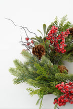 Randell Christmas Wreath - Ø50 Cm - Red