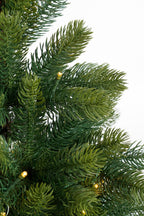 Nagoya Set Of 2 Christmas Trees And 1 Wreath For Outdoor Use With Led Lights And Timer Function - H90 X Ø45 Cm - Green