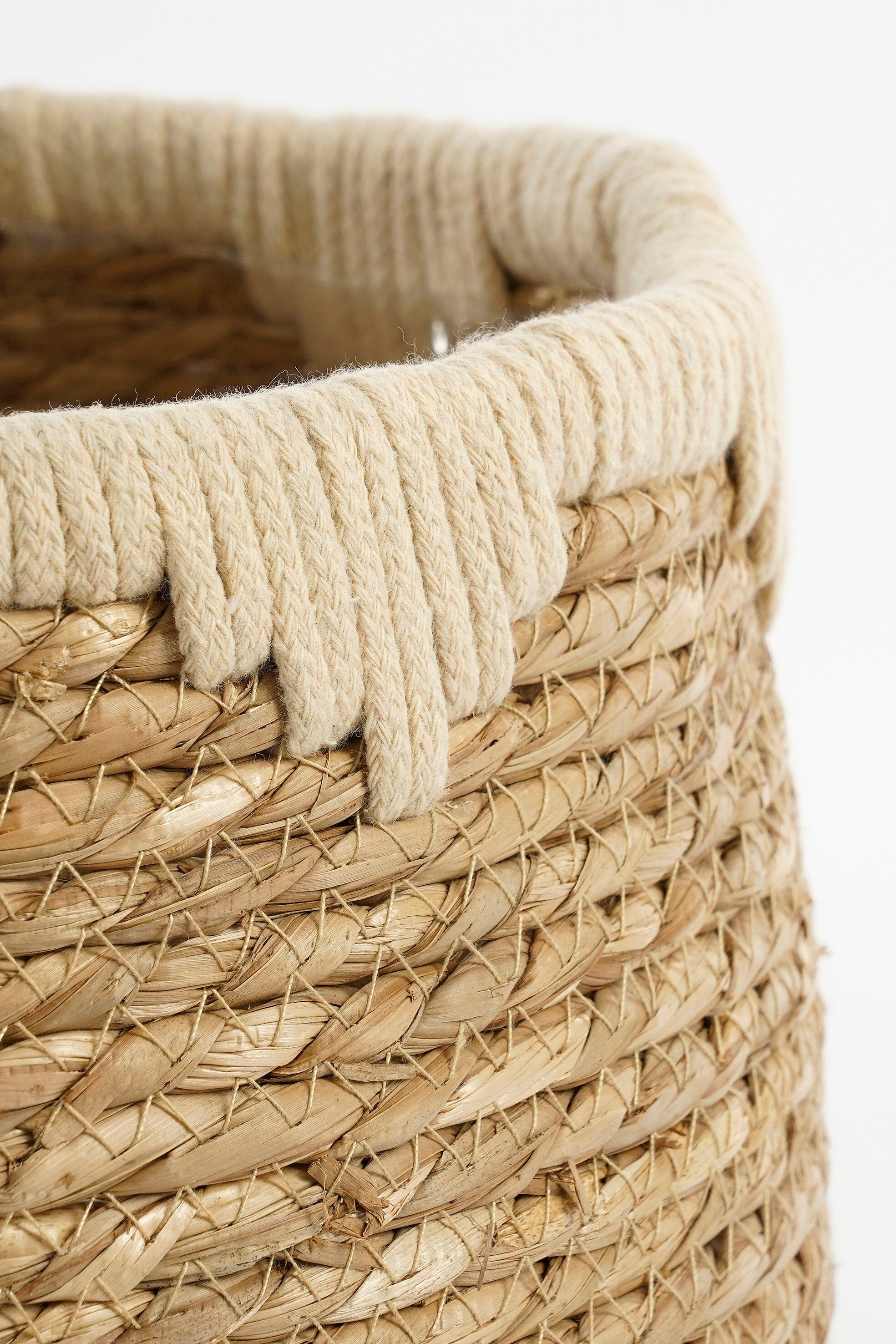 Jorck Basket Round Beige Set Of 3 - H24Xd26Cm