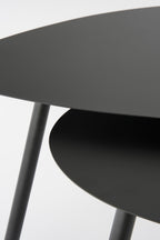 Side Table Black Set Of 2 - L80Xw60Xh47Cm