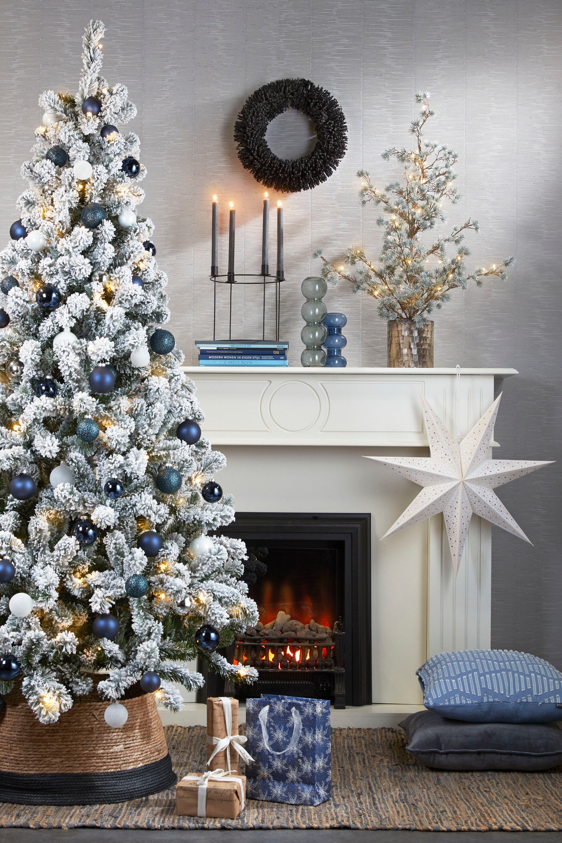 Christmas Tree Skirt - H26 X Ø58 Cm - Seagrass - Black